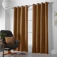 Alan Symonds Velvet Chenille Eyelet Room Darkening Curtains - Pair