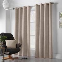 Alan Symonds Velvet Chenille Eyelet Room Darkening Curtains - Pair