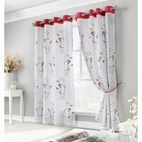 Springfield Lined Curtains, Embroidered Organza Voile, Both Eyelet & pencil