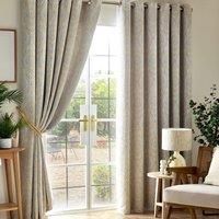 Luxury Living Victoria Blackout 66" X 54" Ochre (ring Top Curtains), Yellow