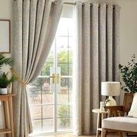Luxury Living Victoria Blackout 90" X 108" Ochre (ring Top Curtains), Yellow