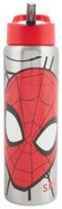 Spider-Man Stainless Steel Silver Sipper Water Bottle -750ml