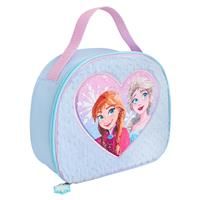 Disney Frozen Lunch Bag, Polyester, Blue & Pink
