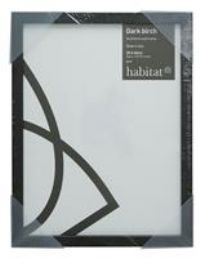 Habitat Birch Wooden Picture Frame - Black - 44x34cm
