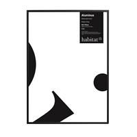 Habitat Aluminus Metal Picture Frame - Black - 50x70cm