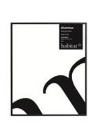 Habitat Aluminus Metal Picture Frame - Black - 40x50cm
