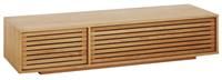 Habitat Max Slatted 2 Door TV Unit  Oak