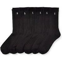 Polo Ralph Lauren 6 pack socks in black