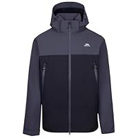 Trespass Mens Jacket Fahamore - Coat for Men with Zip Off Hood, Water Reistant Mens Jacket with Zip Pockets, Mesh Lining, Adjustable Cuffs & Hem Drawcord