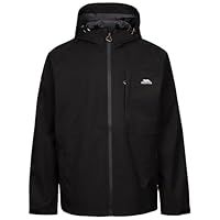 Trespass Mens Outdoor Hooded Coat Ferryhill - Mens Jacket with Grown On Hood, Waterproof Jacket for Men with 3 Zip Pockets, Hem Drawcord & Adjustable Cuffs