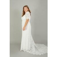 'Elizabeth' Chantilly Lace Bridal Maxi Dress