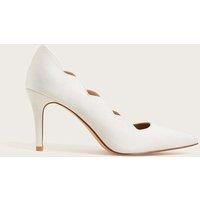 Scallop Satin Bridal Court Shoes