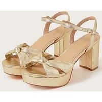 Monsoon Metallic Twist Knot Platform - Gold