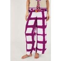 Tassel Waist Tie Dye Trousers Pink