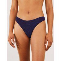 Accessorize Women's Shimmer Bikini Briefs in Blue | Size: 20
