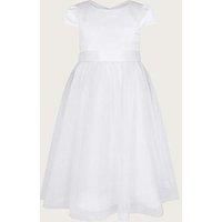 Monsoon Girls Tulle Communion Bridesmaid Dress - White