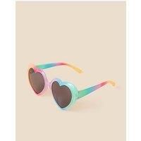 Accessorize Girls Rainbow Heart Sunglasses - Multi