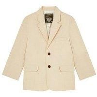 Monsoon Boys Smart Pocket Detail Blazer - Stone