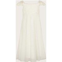 Monsoon Girl's Estella Dress in Ivory | Size: 8 Years