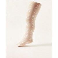 Monsoon Baby Girls Butterfly Lace Tights - White