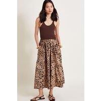 Raife Leopard Print Skirt