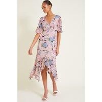 Monsoon Women's Sisi Floral Print Dress Pink | Size: 8