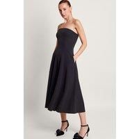 Monsoon Women's Briar Bandeau Dress Black | Size: Large