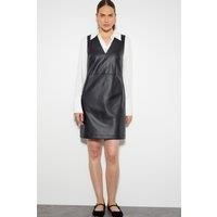 Peri Sleeveless Faux Leather Mini Dress
