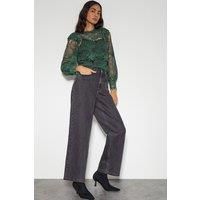 Lucy Lace Long Sleeve Blouse Teal