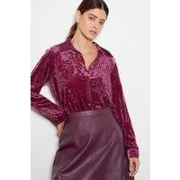 Vida Velvet Shirt Pink