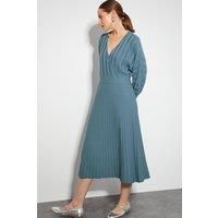 Wynn Knit Wrap Midi Dress