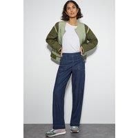 Harper Short High Waist Wide Leg Jeans