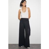 Tanya Tassel Wide Leg Trousers Black