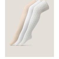 Monsoon Girls 3 Pack Spot Tights - Multi