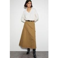 Hanna Cargo Maxi Skirt Natural