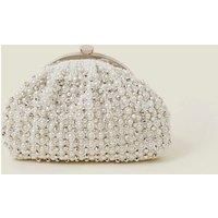 Bridal Embellished Clip Frame Bag