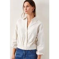 Monsoon Women's Mika Wrap Blouse Ivory | Size: 2XL