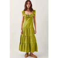 Lucy Broderie Dress Green