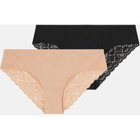 Accessorize Women's 2-Pack Lace-Back Briefs | Size: XS