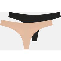 Accessorize Women's 2-Pack Seamless Thongs | Size: Small