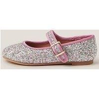 Monsoon Girls Glitter Ballerina Shoes - Pink
