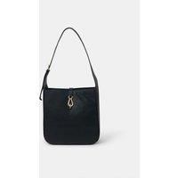 Clasp Leather Shoulder Bag