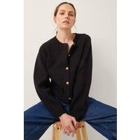 Monsoon Women's Bria Crew Neck Cardigan Black | Size: Medium