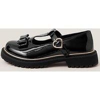 Monsoon Girls Mary Jane Chunky Bow Shoes - Black