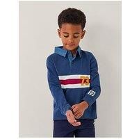 Monsoon Boys Long Sleeve Polo Top - Navy