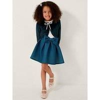 Monsoon Girls Scuba Bow Skirt - Green