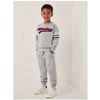 Monsoon Boys 73 Logo Sweatshirt & Joggers Set - Grey