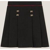 Monsoon Girls Bow Pleat Pointe Skirt - Black