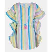 Accessorize Girls Stripe Print Kaftan - Multi