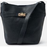 Leather Bucket Crossbody Bag